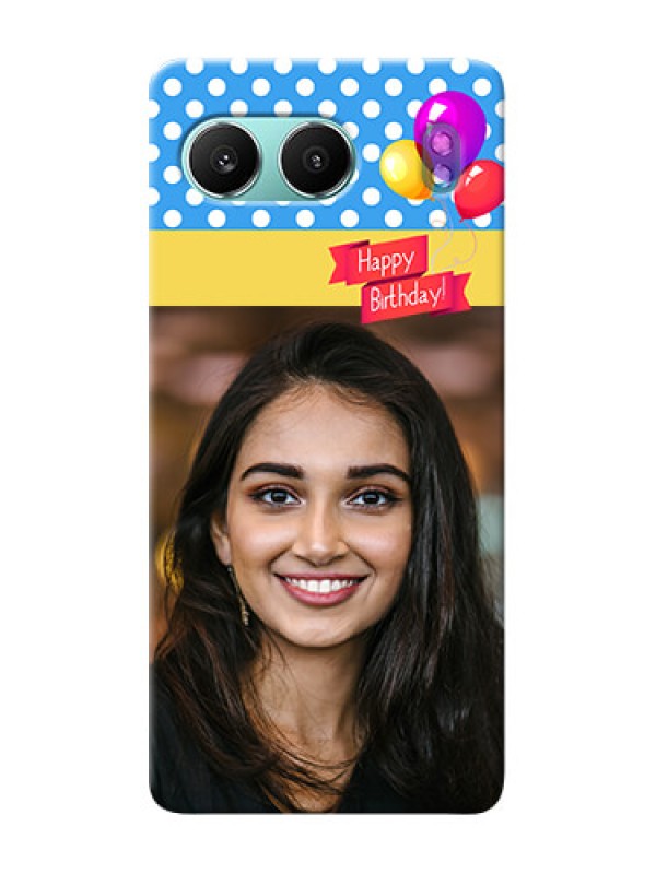 Custom OnePlus Nord 4 5G custom mobile back covers: Happy Birthday Design