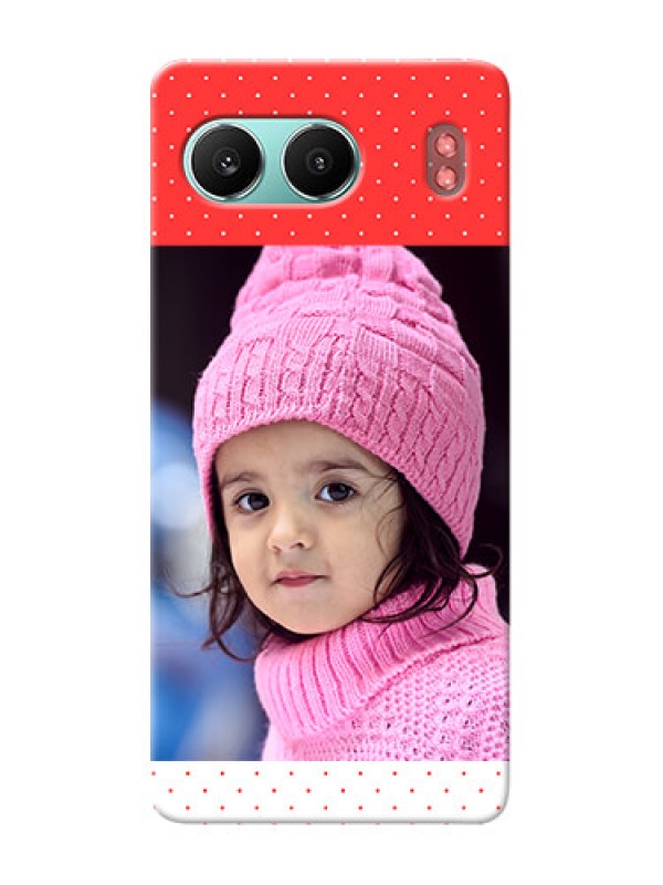 Custom OnePlus Nord 4 5G personalised phone covers: Red Pattern Design