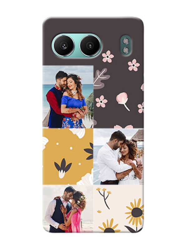Custom OnePlus Nord 4 5G phone cases online: 3 Images with Floral Design