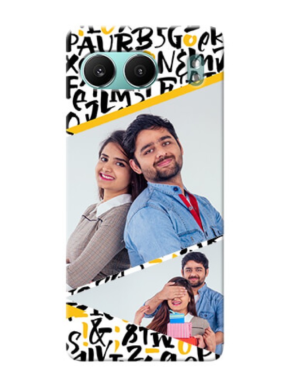 Custom OnePlus Nord 4 5G Phone Back Covers: Letters Pattern Design