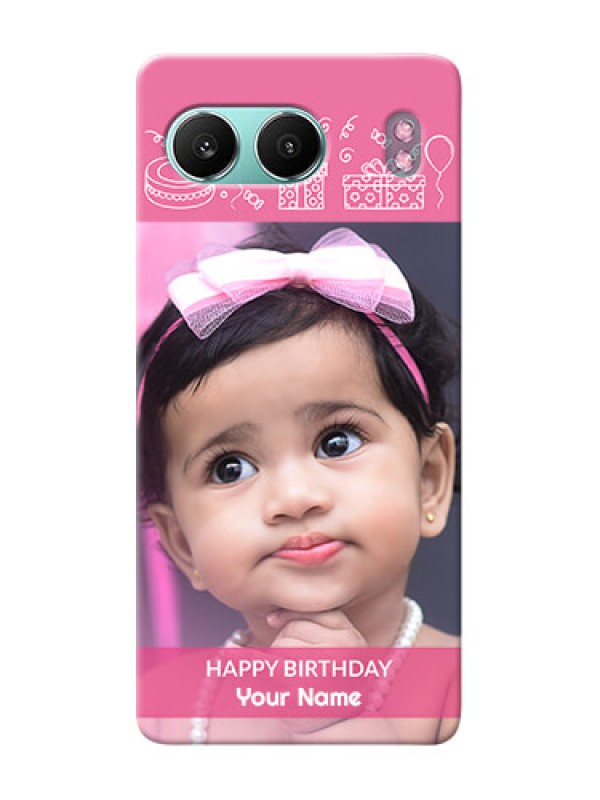 Custom OnePlus Nord 4 5G Custom Mobile Cover with Birthday Line Art Design