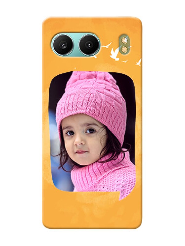 Custom OnePlus Nord 4 5G Phone Covers: Water Color Design with Bird Icons