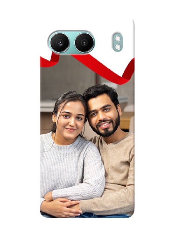 Custom OnePlus Nord 4 5G custom phone cases: Red Ribbon Frame Design