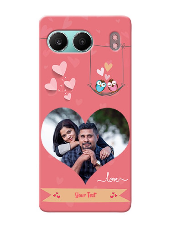 Custom OnePlus Nord 4 5G custom phone covers: Peach Color Love Design