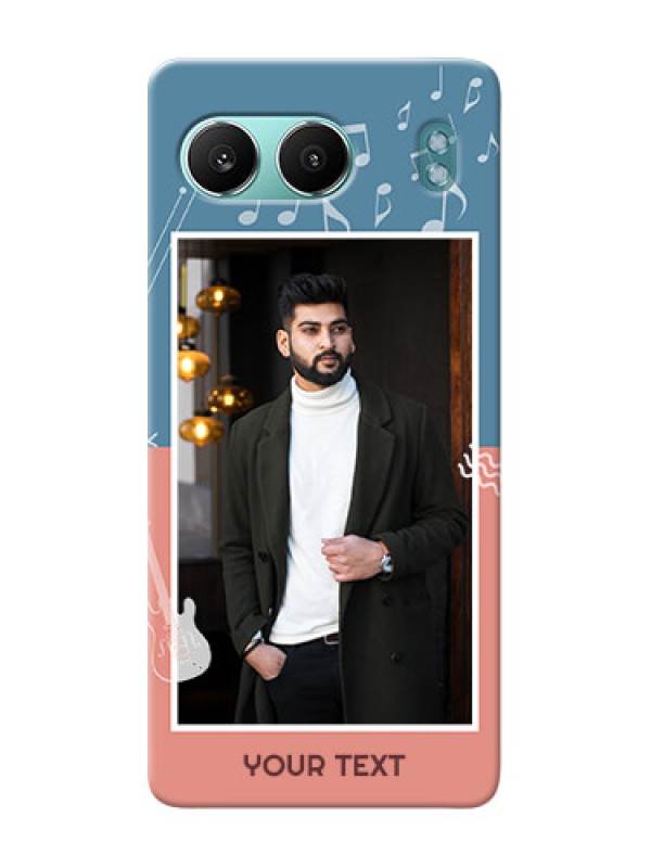 Custom OnePlus Nord 4 5G Phone Back Covers with Color Musical Note Design