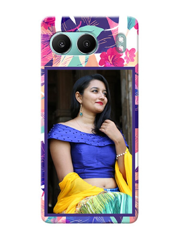 Custom OnePlus Nord 4 5G Personalised Phone Cases: Abstract Floral Design