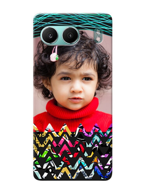 Custom OnePlus Nord 4 5G personalized phone covers: Neon Abstract Design