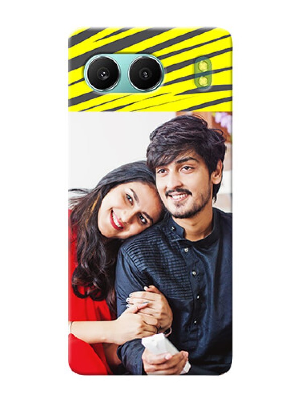 Custom OnePlus Nord 4 5G Personalised mobile covers: Yellow Abstract Design