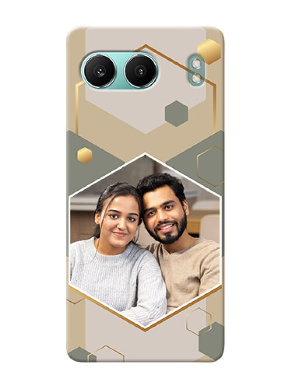 Custom OnePlus Nord 4 5G Photo Printing on Case with Stylish Hexagon Pattern Design