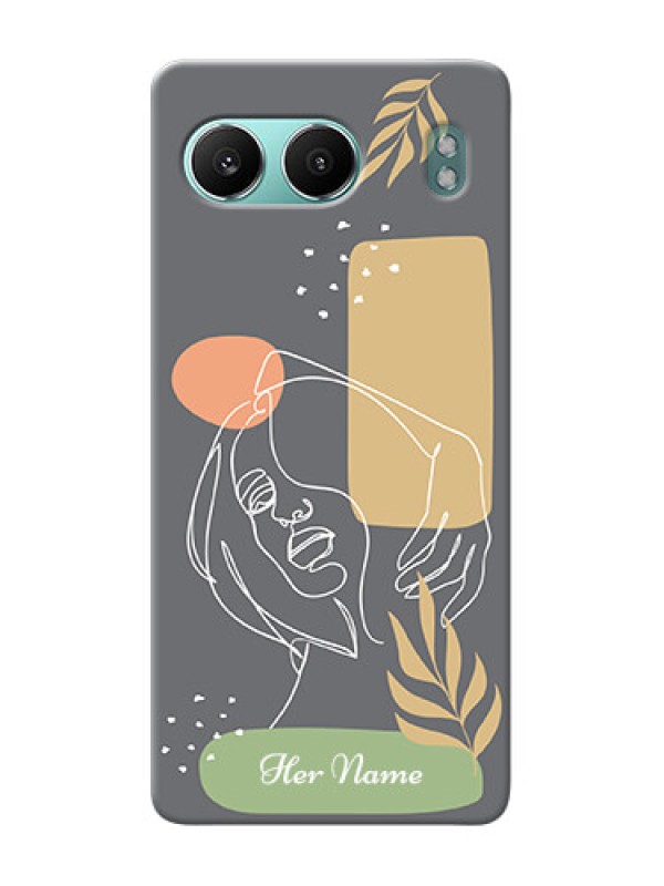 Custom OnePlus Nord 4 5G Custom Phone Case with Gazing Woman line art Design