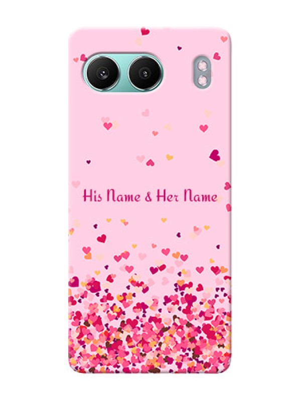 Custom OnePlus Nord 4 5G Photo Printing on Case with Floating Hearts Design