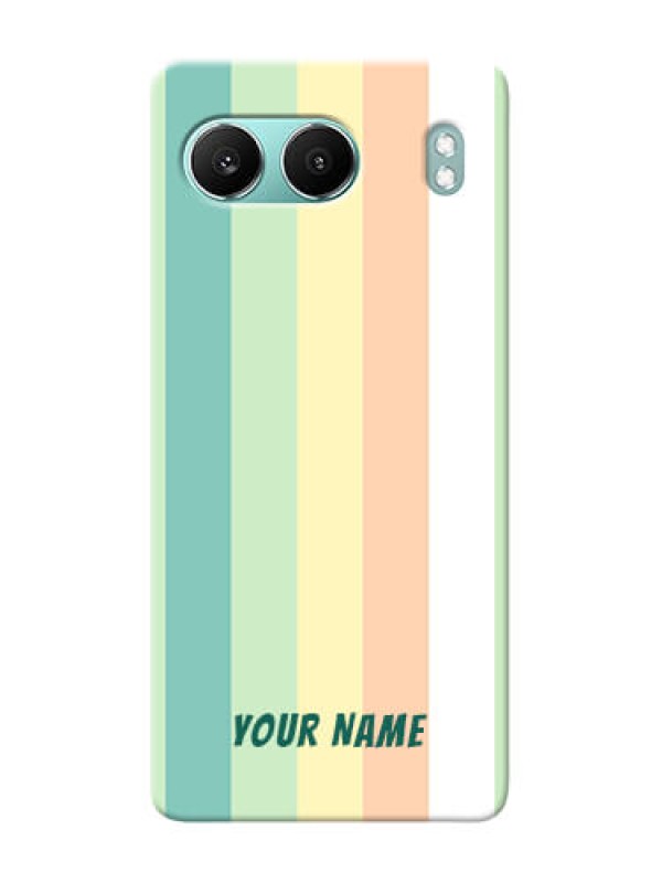 Custom OnePlus Nord 4 5G Photo Printing on Case with Multicolour Stripes Design