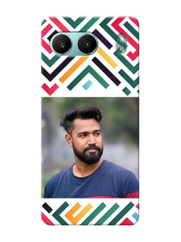 Custom OnePlus Nord 4 5G Personalized Phone Case with Colorful Maze Pattern Design