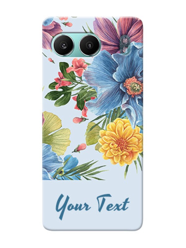 Custom OnePlus Nord 4 5G Custom Mobile Case with Stunning Watercolored Flowers Painting Design