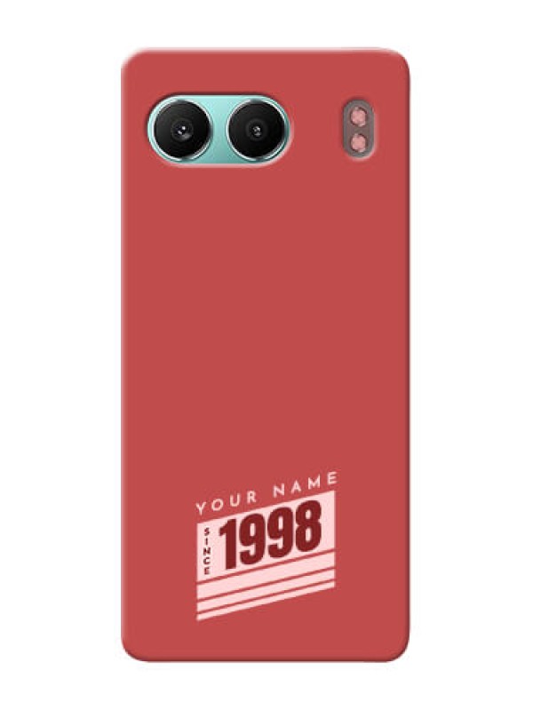 Custom OnePlus Nord 4 5G Custom Phone Case with Red custom year of birth Design