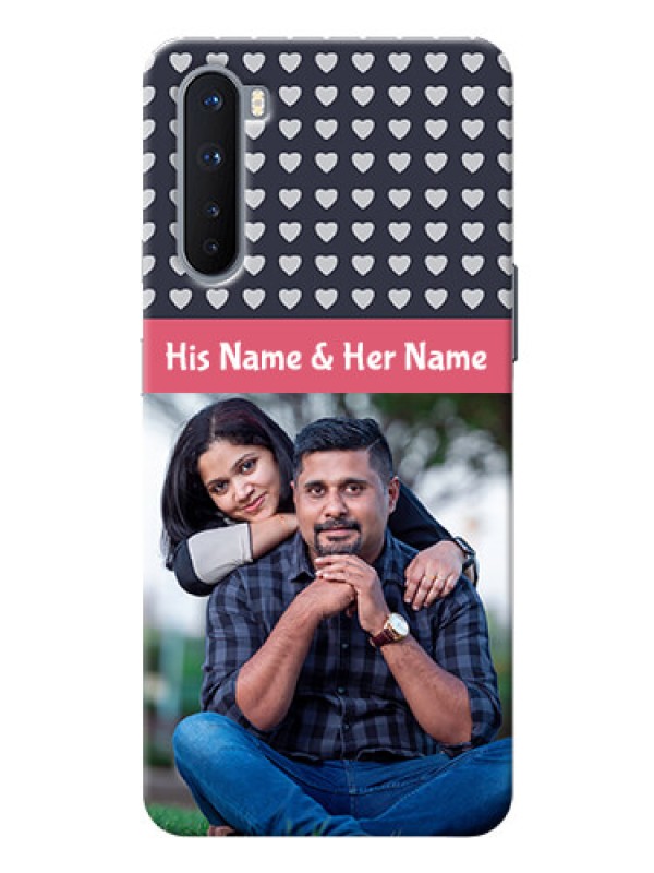 Custom OnePlus Nord Custom Mobile Case with Love Symbols Design
