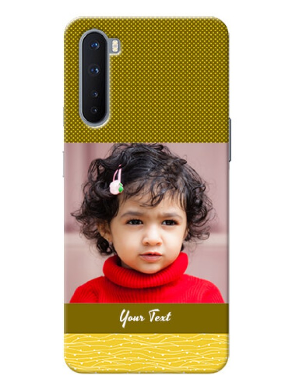 Custom OnePlus Nord custom mobile back covers: Simple Green Color Design