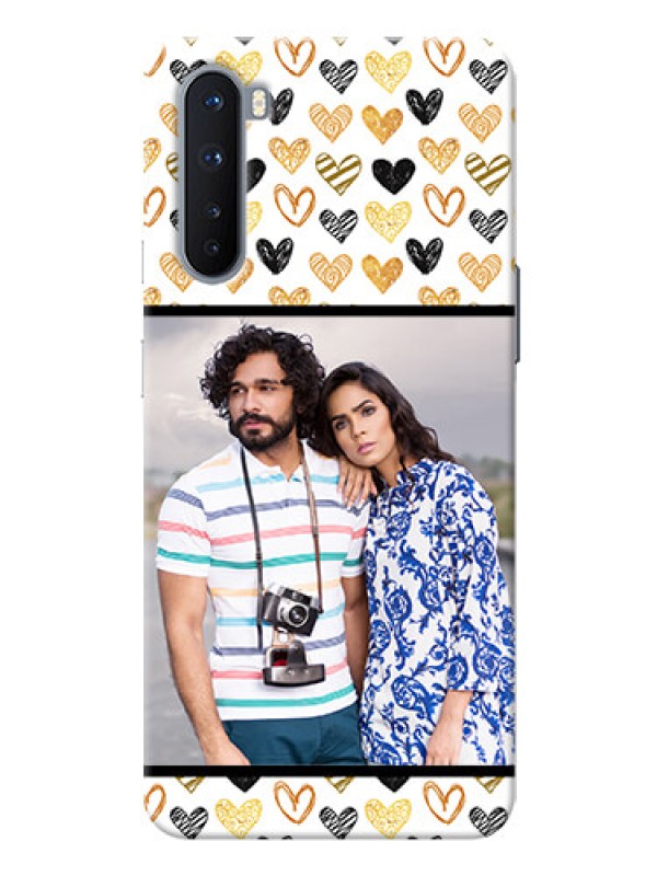 Custom OnePlus Nord Personalized Mobile Cases: Love Symbol Design