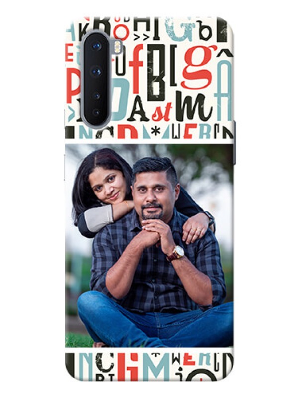 Custom OnePlus Nord custom mobile phone covers: Alphabet Design