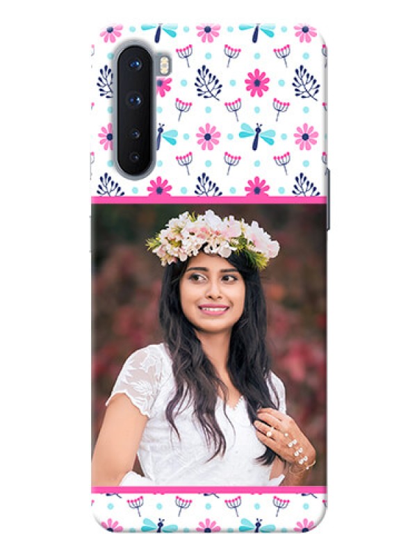 Custom OnePlus Nord Mobile Covers: Colorful Flower Design