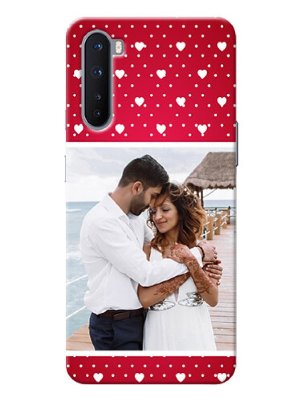 Custom OnePlus Nord custom back covers: Hearts Mobile Case Design