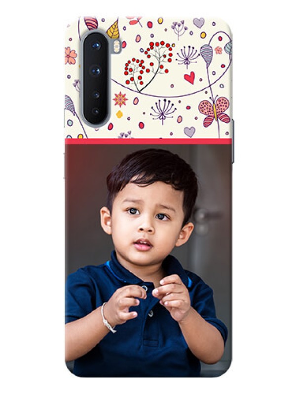 Custom OnePlus Nord phone back covers: Premium Floral Design