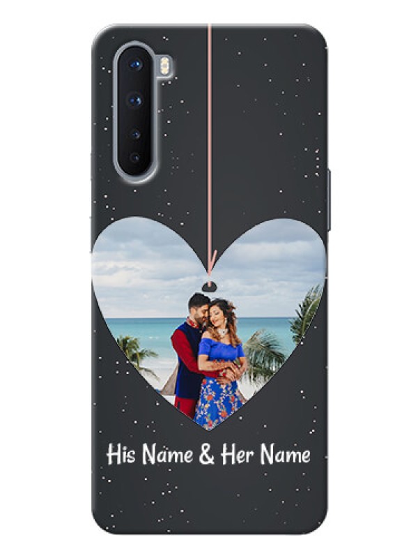 Custom OnePlus Nord custom phone cases: Hanging Heart Design