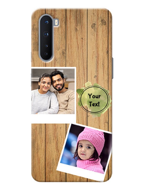 Custom OnePlus Nord Custom Mobile Phone Covers: Wooden Texture Design
