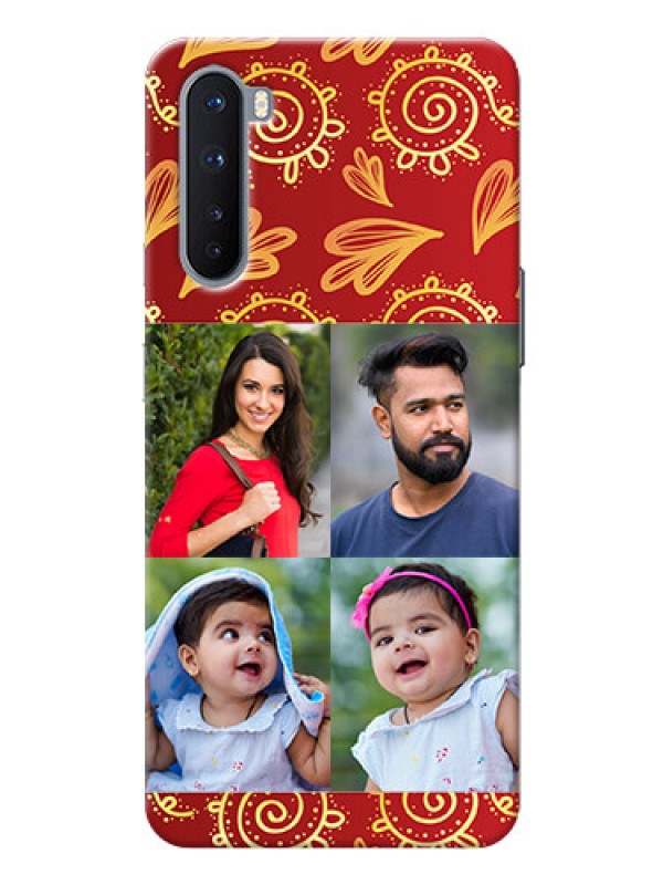 Custom OnePlus Nord Mobile Phone Cases: 4 Image Traditional Design