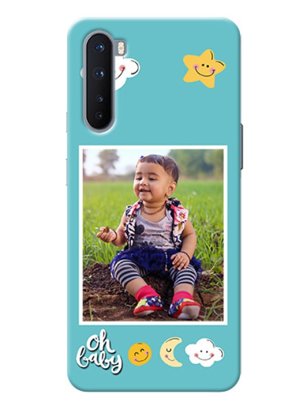 Custom OnePlus Nord Personalised Phone Cases: Smiley Kids Stars Design