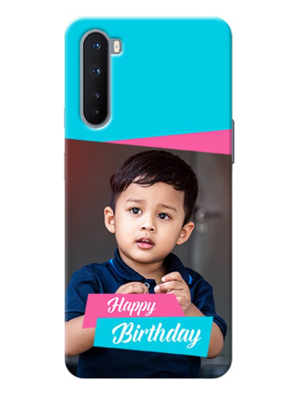 Custom OnePlus Nord Mobile Covers: Image Holder with 2 Color Design