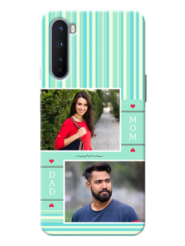 Custom OnePlus Nord custom mobile phone covers: Mom & Dad Pic Design