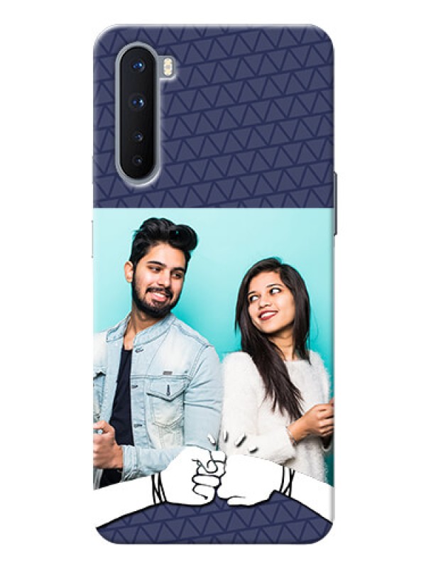 Custom OnePlus Nord Mobile Covers Online with Best Friends Design  
