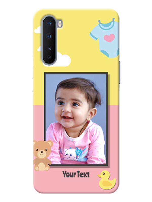 Custom OnePlus Nord Back Covers: Kids 2 Color Design