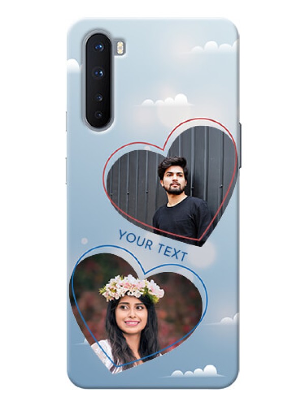 Custom OnePlus Nord Phone Cases: Blue Color Couple Design 