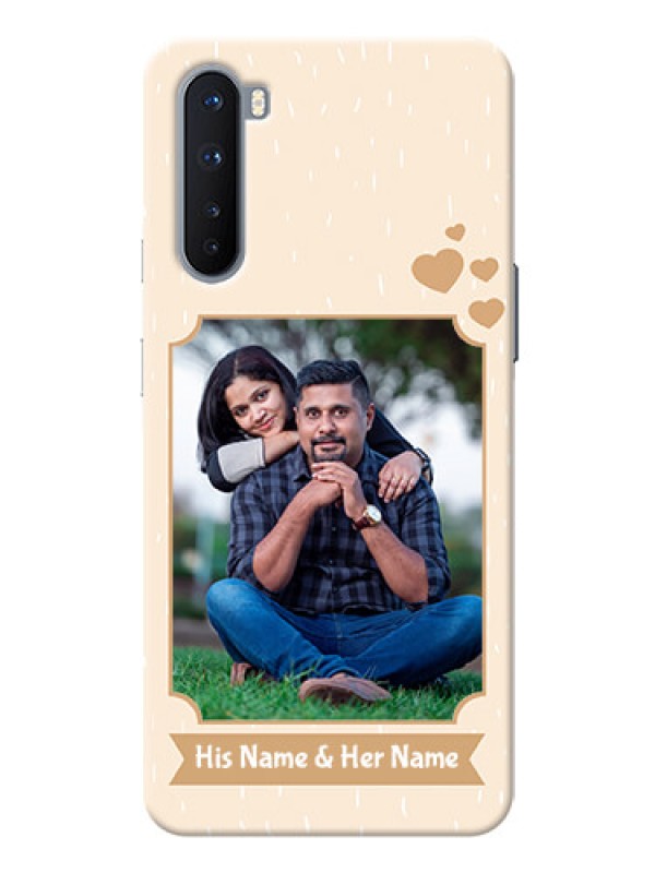 Custom OnePlus Nord mobile phone cases with confetti love design 
