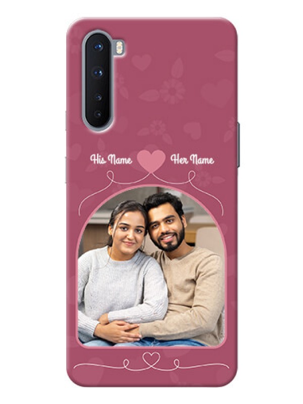 Custom OnePlus Nord mobile phone covers: Love Floral Design