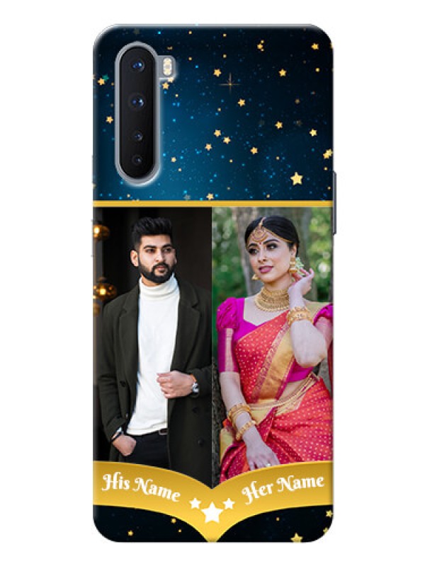 Custom OnePlus Nord Mobile Covers Online: Galaxy Stars Backdrop Design