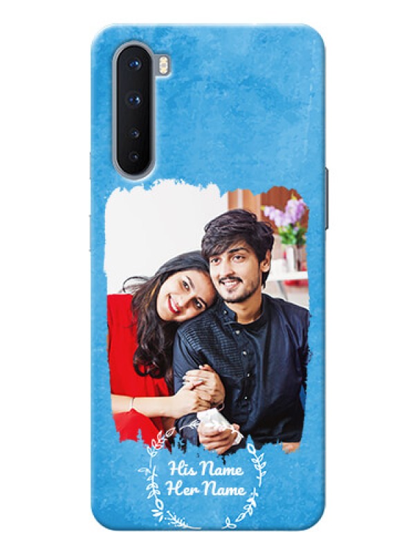 Custom OnePlus Nord custom mobile cases: Blue Color Vintage Design