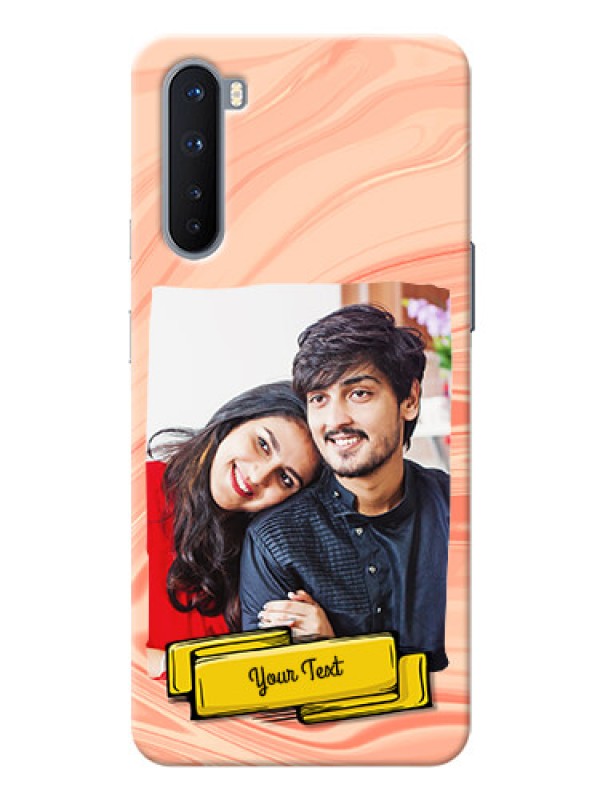 Custom OnePlus Nord Customized Phone Cases: Marble Texture Design