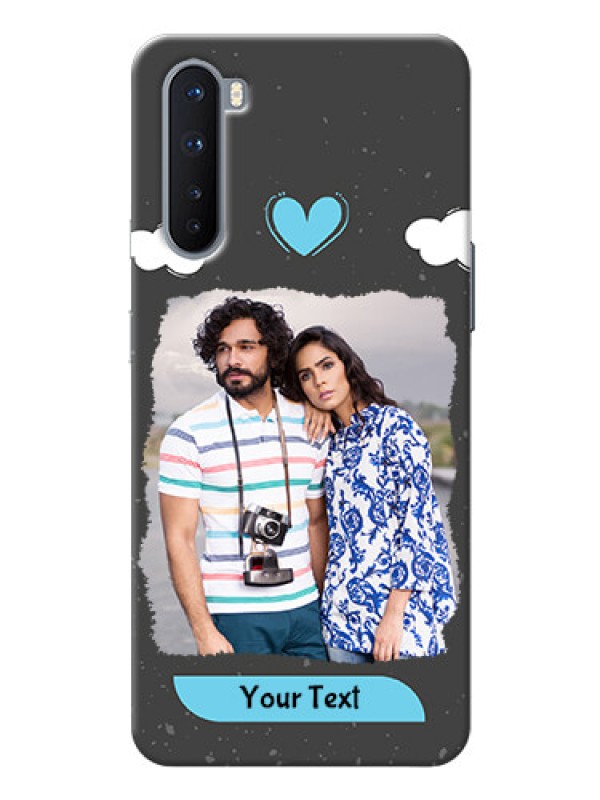 Custom OnePlus Nord Mobile Back Covers: splashes with love doodles Design