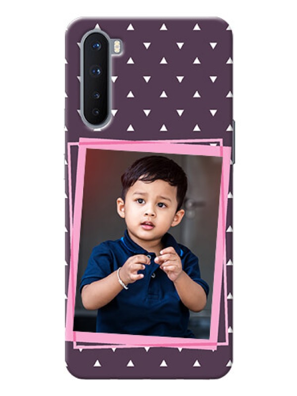 Custom OnePlus Nord Phone Cases: Triangle Pattern Dotted Design