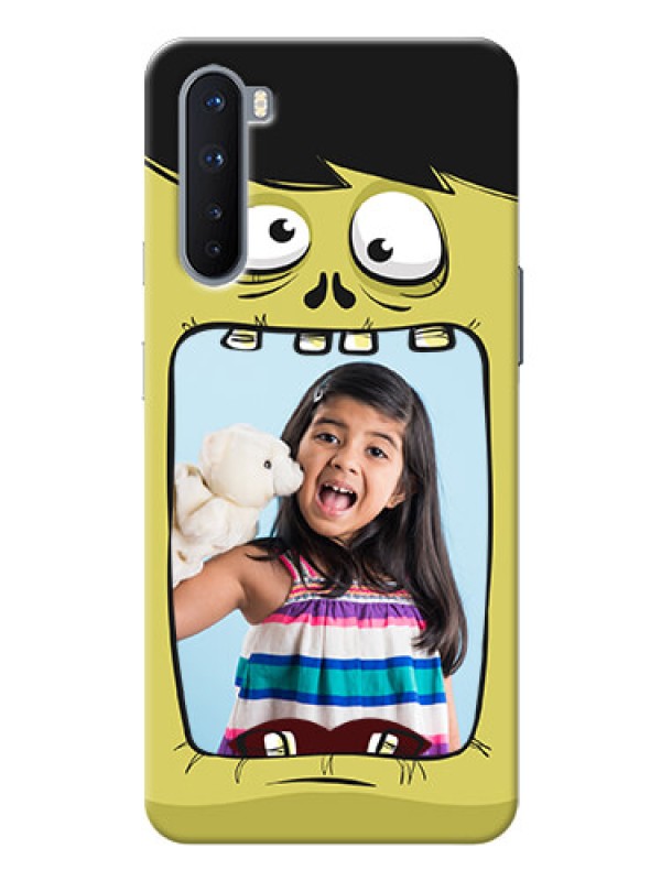 Custom OnePlus Nord Mobile Covers: Cartoon monster back case Design