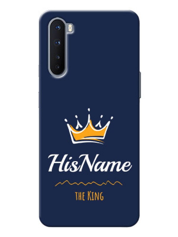 Custom OnePlus Nord King Phone Case with Name