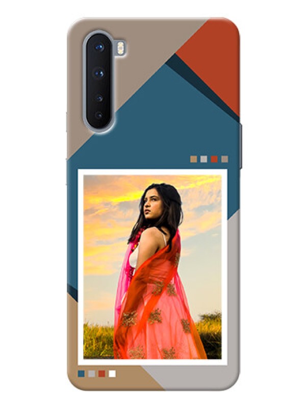 Custom OnePlus Nord 5G Mobile Back Covers: Retro color pallet Design