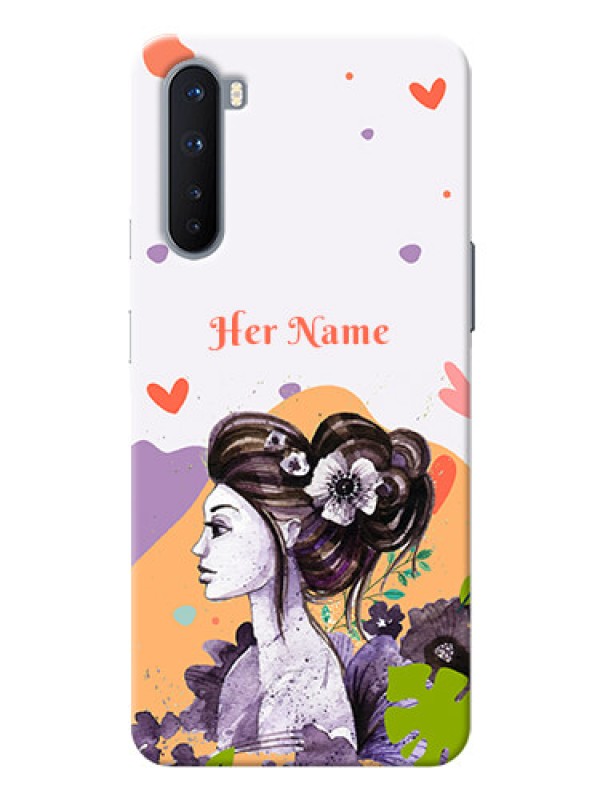 Custom OnePlus Nord 5G Custom Mobile Case with Woman And Nature Design
