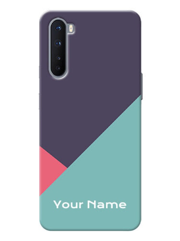 Custom OnePlus Nord 5G Custom Phone Cases: Tri Color abstract Design