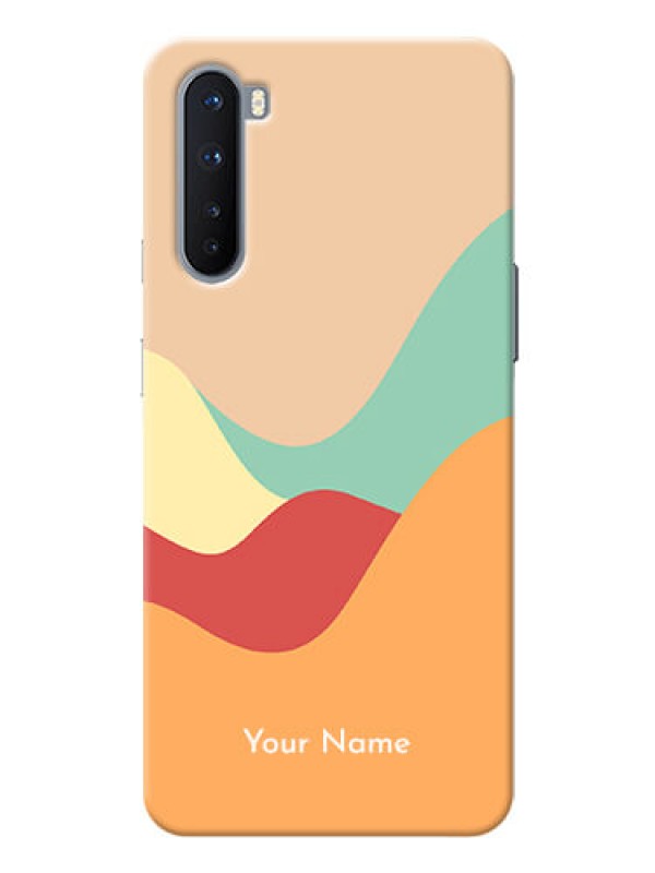 Custom OnePlus Nord 5G Custom Mobile Case with Ocean Waves Multi-colour Design
