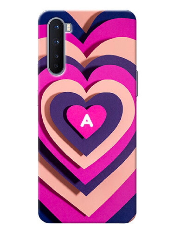 Custom OnePlus Nord 5G Custom Mobile Case with Cute Heart Pattern Design