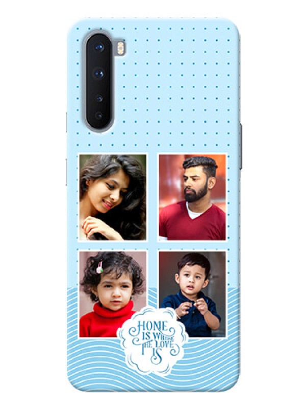 Custom OnePlus Nord 5G Custom Phone Covers: Cute love quote with 4 pic upload Design